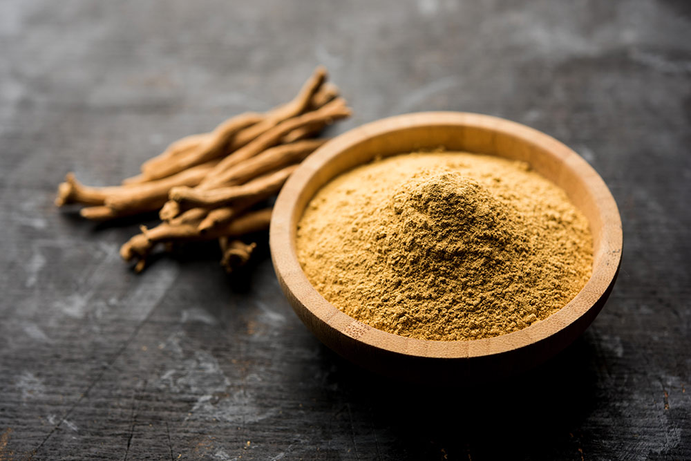 Adaptogens, herbs, supplement powder