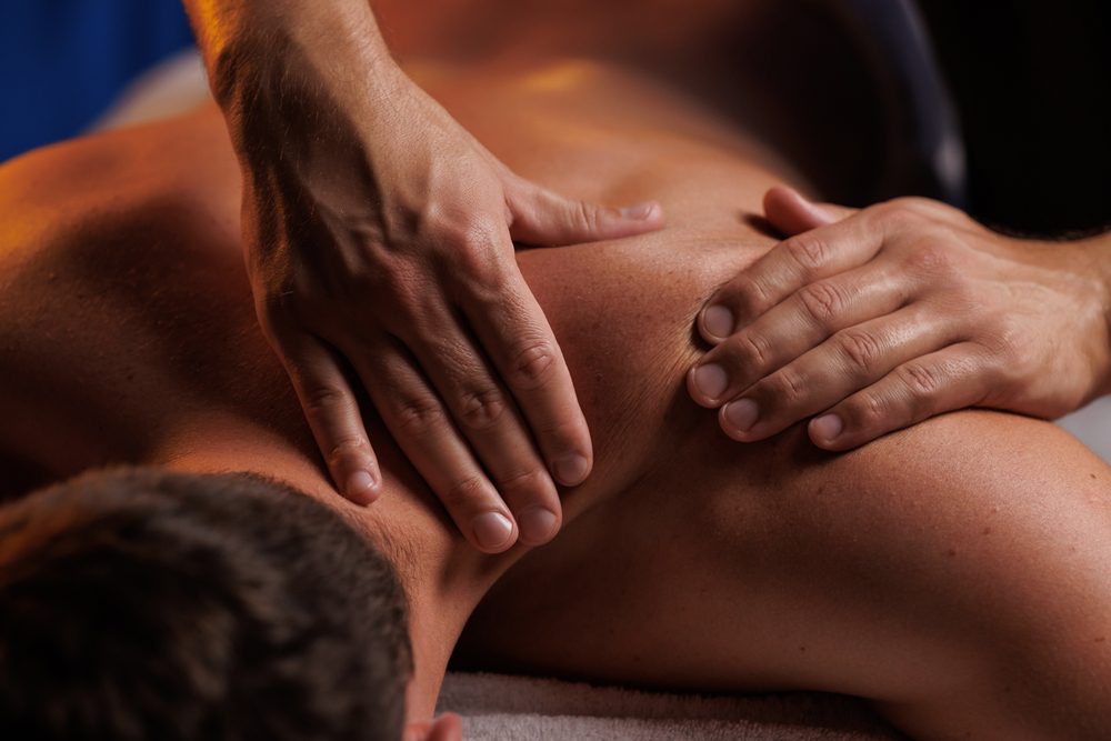 Back massage from massage therapists in Kansas City.